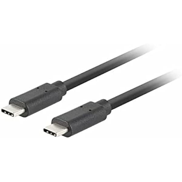 USB-C-kabel - LANBERG - 3.1 GEN 2 - Hane/Hane - 10 Gb/s - 0,5 M Svart