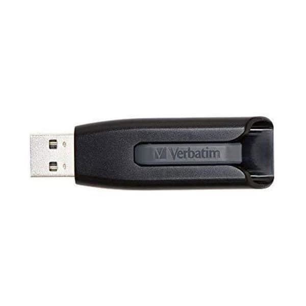 USB-minne - VERBATIM - Store 'n' Go V3 - 64 Go - USB 3.2 Gen 1 - Skjutmekanism Svart, Grå