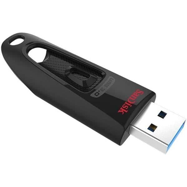 USB-minne - SANDISK - Ultra - 128 Go - USB 3.0 - Läshastighet 130 Mo/s - Svart