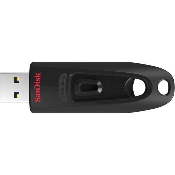 USB-minne - SANDISK - Ultra - 128 Go - USB 3.0 - Läshastighet 130 Mo/s - Svart