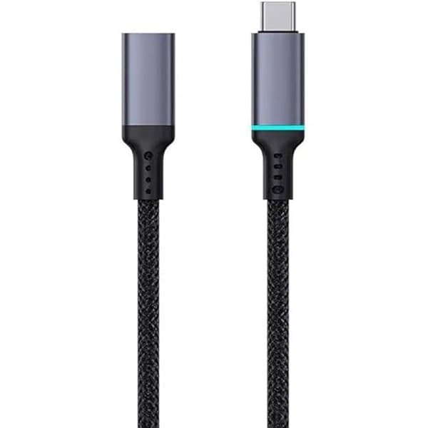 USB-C förlängningskabel - BASEUS - 0,5m - 10Gbps - Svart - Höguppplöst