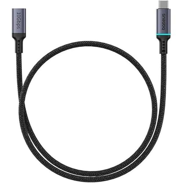 USB-C förlängningskabel - BASEUS - 0,5m - 10Gbps - Svart - Höguppplöst
