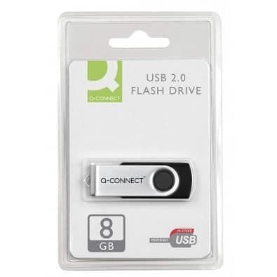 Q-Connect QCONFD8GBEVO USB Nyckel Vit 8 Go