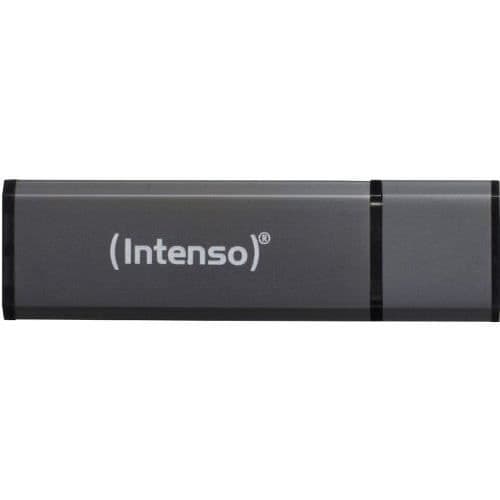 USB-nyckel - INTENSO - ALU LINE - 32 GB - USB 2.0 - Svart
