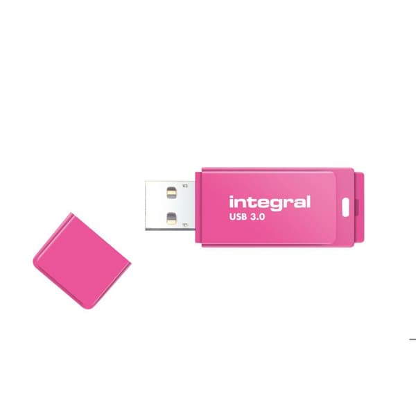 Inbyggt Neon USB-minne 32 GB USB 3.0 rosa