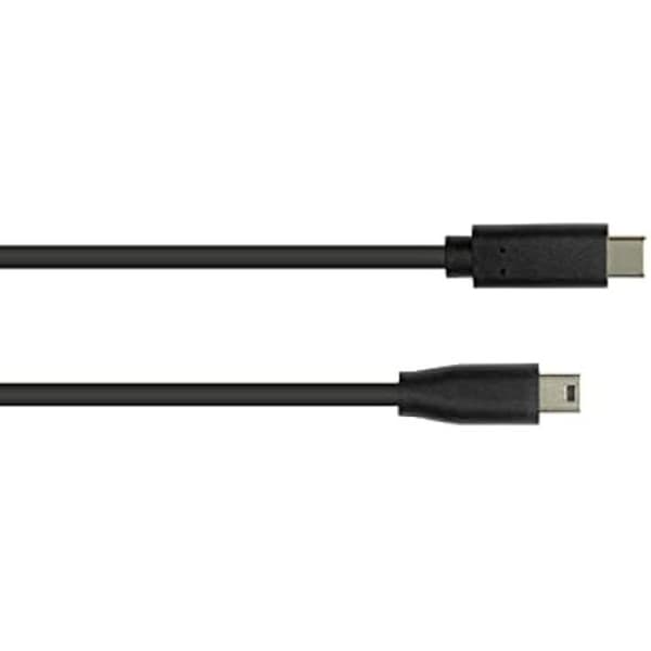 USB 2.0 anslutningskabel - GOOD CONNECTIONS - USB C till Mini B - 3 m - Aluminiumskydd - 480 Mbit/s