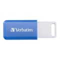 Miniatyrbild 1 av 3: USB-minne - 64GB - Flash 2.0 DataBar, Verbatim - Blå
