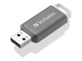 Miniatyrbild 3 av 3: Verbatim V DataBar USB 2.0 Drive USB-minne 128 GB grå 49456 USB 2.0
