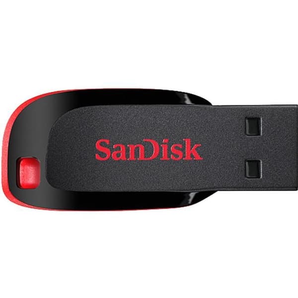 SanDisk Cruzer Blade USB-minne - SANDISK - 16 GB - USB 2.0 - Vit Vit