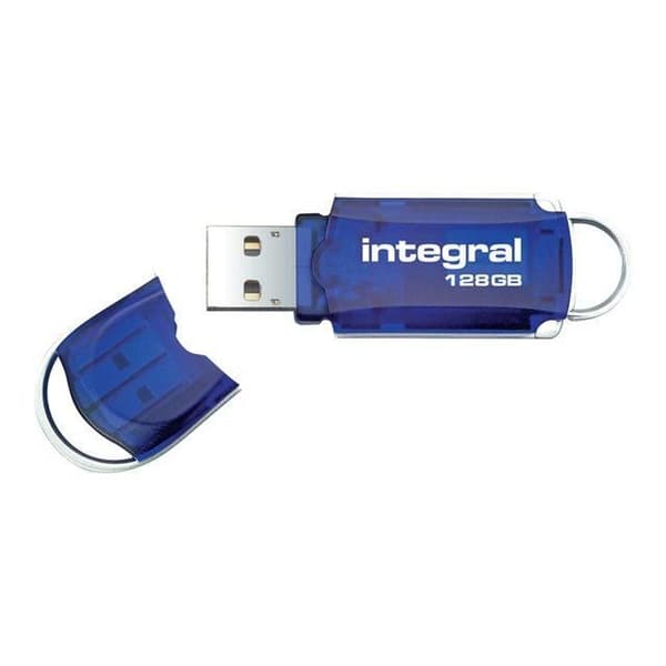 USB-nyckel - INTEGRAL - Courier - 128 GB - USB 2.0 - Blå