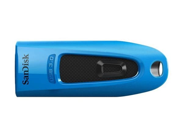 SANDISK Ultra 32 GB USB 3.0 USB-minne - Läshastighet upp till 100 MB/s - Skjut - Blå