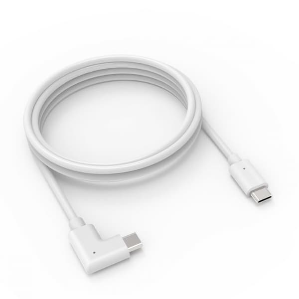 USB-C till USB-C-kabel - COMPULOCKS - 1,8 m - 90° kontaktdon - Kompatibel med säkerhetsfodral - Integrerad gömd