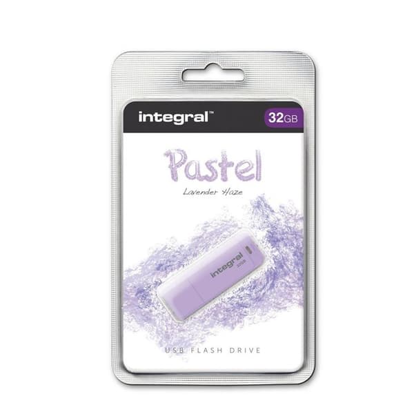 Pastell USB-nyckel - INTEGRAL - 32 GB - USB 2.0 - Lavendel