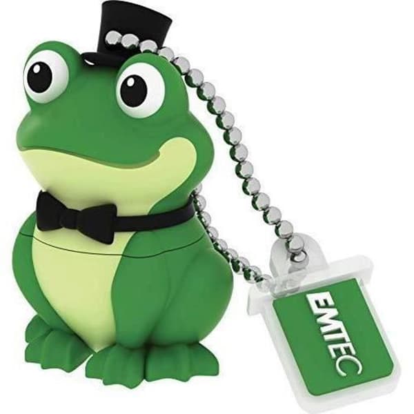 Emtec ECMMD16GM339 Cle USB 2.0 Serie Licens Samling Djur 16 Go Crooner Groda Figur Mati ere Gummi Mjuk