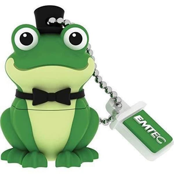 Emtec ECMMD16GM339 Cle USB 2.0 Serie Licens Samling Djur 16 Go Crooner Groda Figur Mati ere Gummi Mjuk