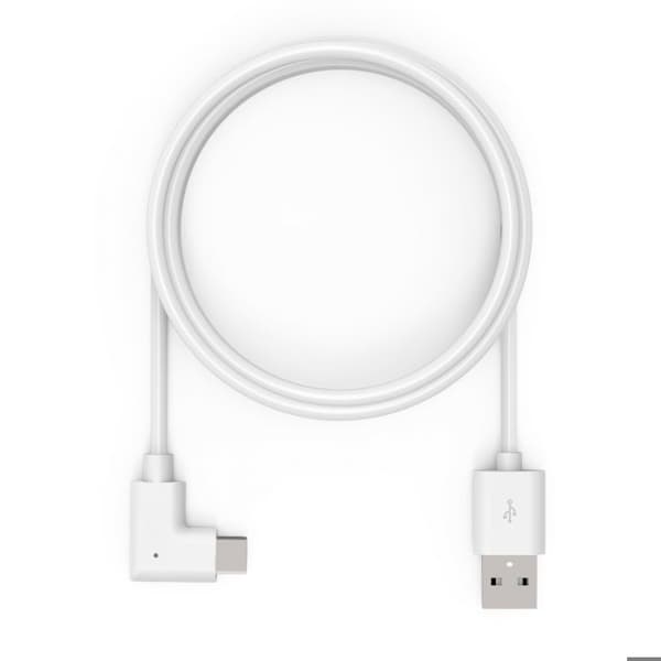 USB-kabel - COMPULOCKS - 6ft USB-A till USB-C - 90 grader - Svart - USB 2.0