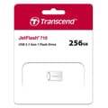 Miniatyrbild 2 av 2: USB-minne - TRANSCEND - JetFlash JF710 - 256 Go - USB 3.1 Gen 1 - Silver