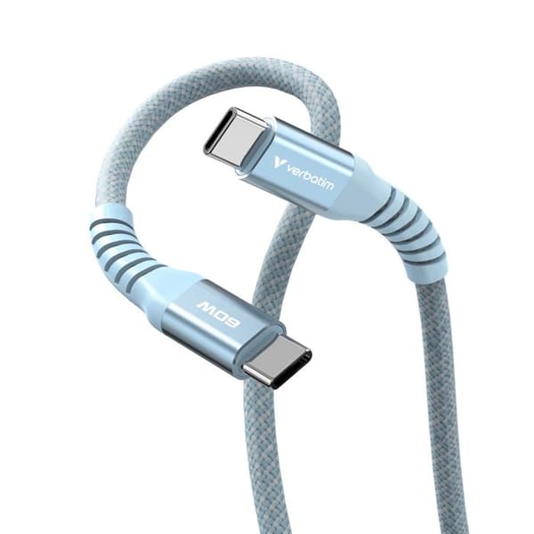VERBATIM KABEL USB-C/ USB-C 60W BLÅ