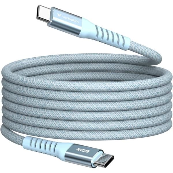 VERBATIM KABEL USB-C/ USB-C 60W BLÅ