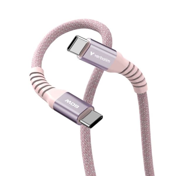 USB-C-kabel - VERBATIM - 31853 - 60W - 120 cm - Rosa