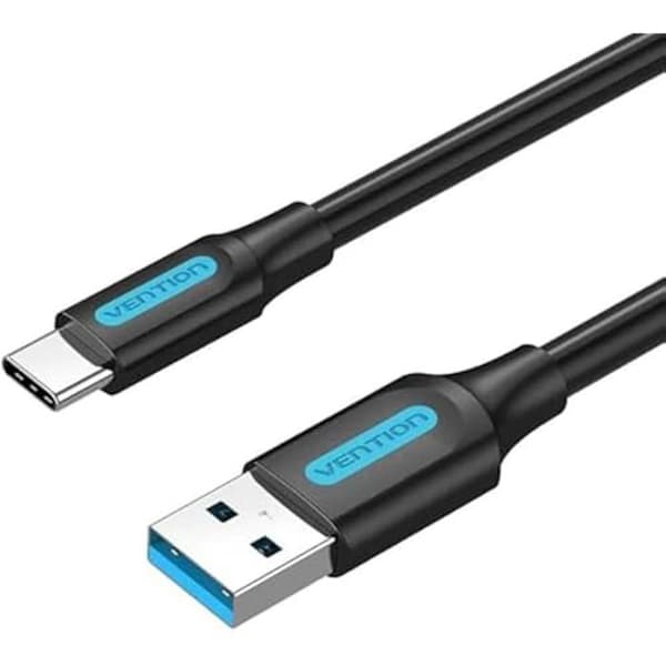 USB A till USB-C-kabel - VENTION - COZBG - 1,5 m - Svart - USB-C-kompatibilitet