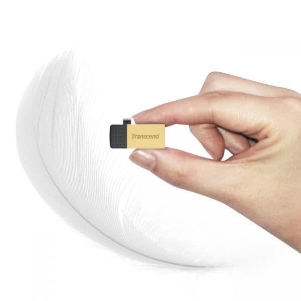 TRANSCEND JETFLASH 380 USB-minne - 32GB - Silverplätering