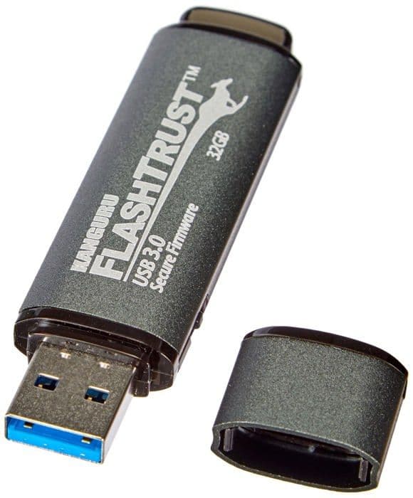 Kanguru usb-sticka - WP-KFT3-32G - Flash Trust USB 3.0-sticka 32 GB svart Grå