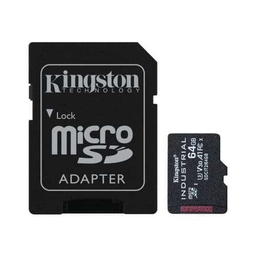 Kingston Industrial - flash-minneskort - 64 GB - mikroSDXC UHS-I