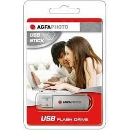 USB-nyckel - AGFA FOTO - 10512 GRÅ - 8 GB - USB 2.0