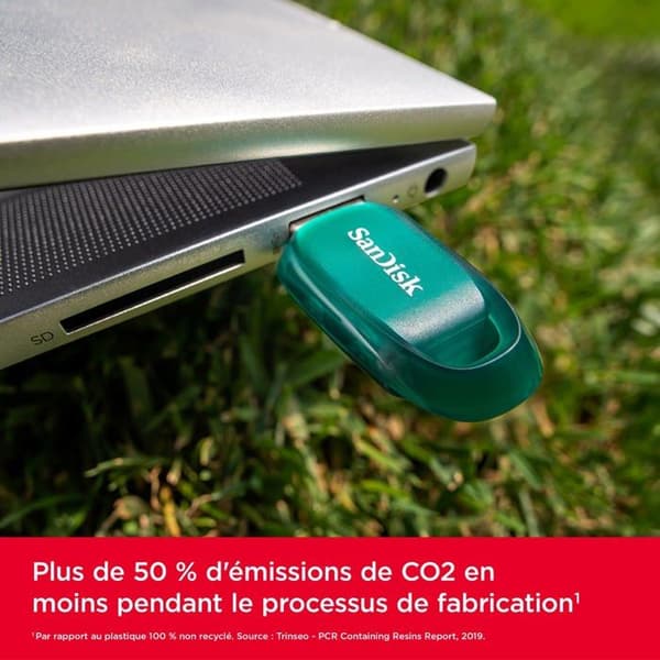 USB-nyckel - SANDISK - Cruzer Ultra Eco - 512GB - USB 3.2 Gen 1 - 100MB/s - Svart