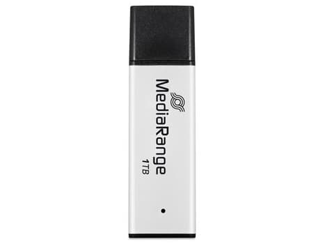 MediaRange MR1905-1, 1 TB, USB Type-A, 3.2 Gen 1 (3.1 Gen 1), 400 MB/s, Keps, Svart, Silver