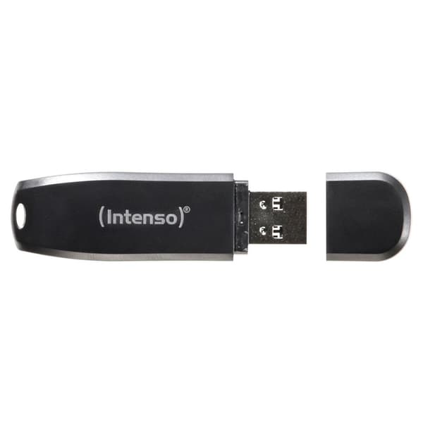USB-minne INTENSO 3533480 USB 3.0 32 GB Svart 32 GB DDR3 SDRAM