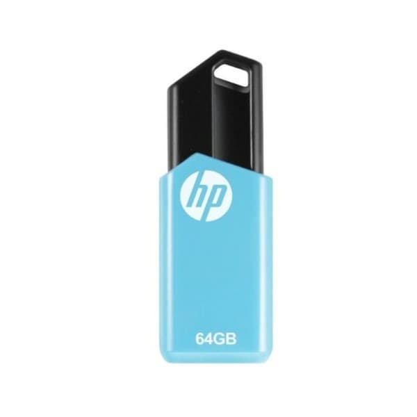 Minnessticka HP V150W USB 2.0 Blå - 64 GB Svart, Blå