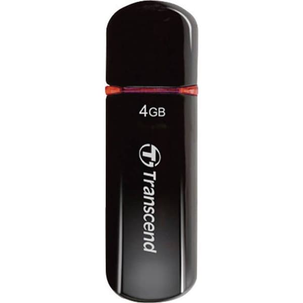 USB-minne - TRANSCEND - JetFlash 600 - 4 Go - USB 2.0 - Svart