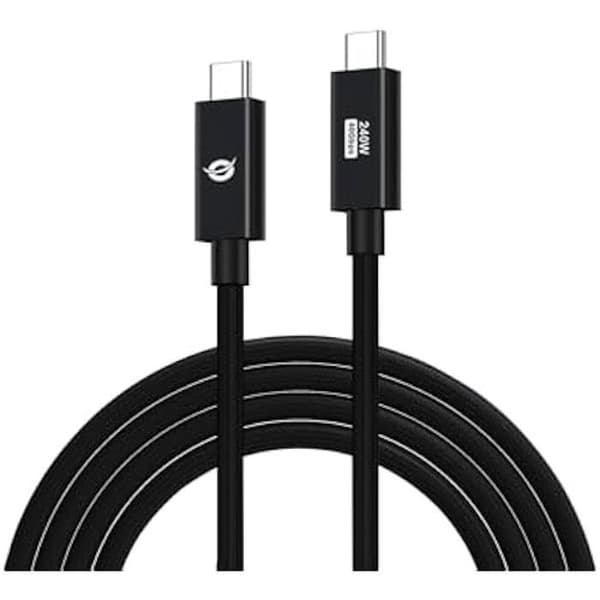 USB-C 4.0-kabel - CONCEPTRONIC - 1,20 m - 5 A - 40 Gbps - Svart