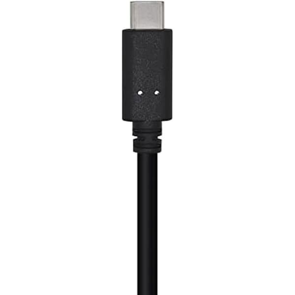 AISENS A107-0449 USB 3.1 Gen2-kabel 10 Gbps 3 A, Typ USB-C/M-A/M, svart, 0,5 m