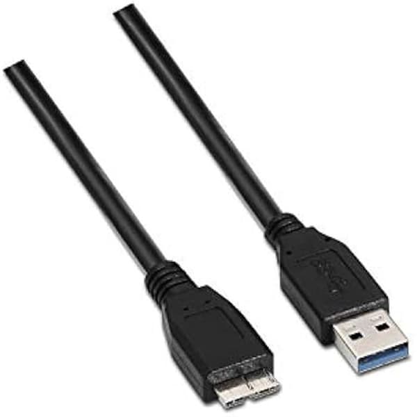 AISENS A105 – 0043 – 3 in 1 m USB-kabel (för extern box och digitalkameror) Färg Svart
