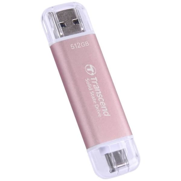 Flashminne SSD - Transcend - TS512GESD310P - 512 Go - USB-C - 10 Gbps