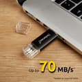 Miniatyrbild 3 av 3: USB-nyckel - INTENSO - Twist Line - 32 GB - USB-A, USB-C™ - USB 3.1 (Gen 1)