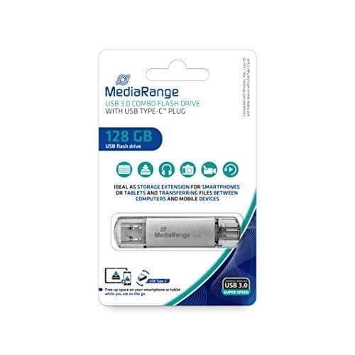 USB-läsare - MEDIARANGE - MR938 - 64GB kapacitet - USB 3.0 Silver