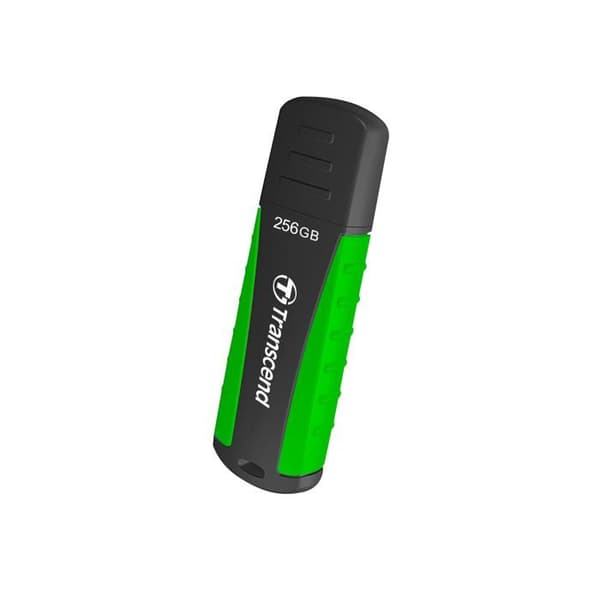 USB-nyckel - TRANSCEND - JETFLASH 810 - 256GB - USB 3.1 Gen 1 - Läshastighet 130 MB/s Svart, Grön