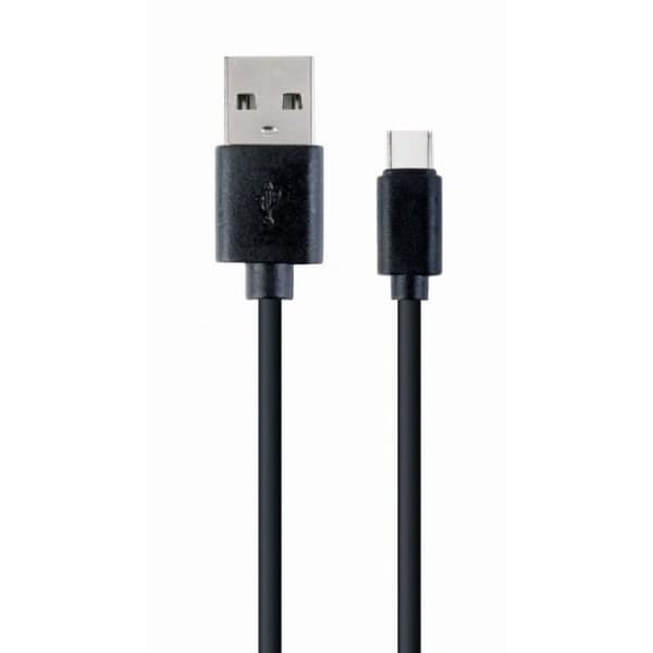USB-kabel - Cablexpert - CC-USB2-AMCM-1M - USB 2.0 - USB A - USB C - Svart