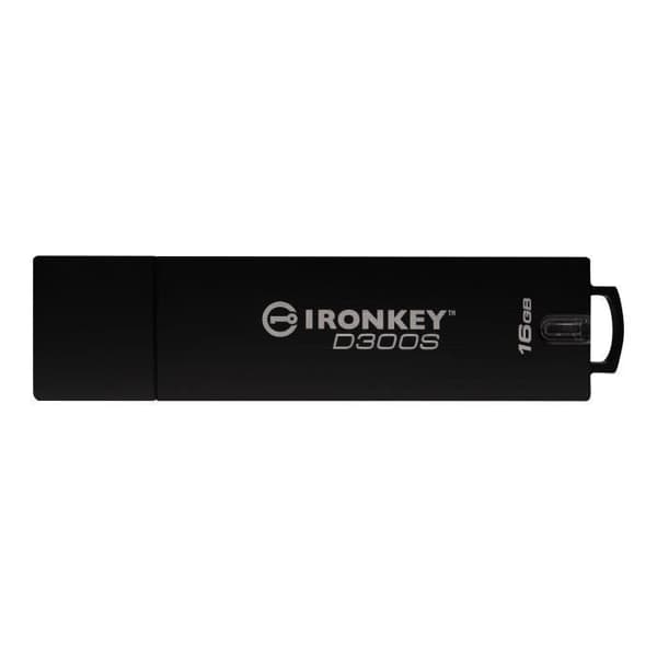 KINGSTON IronKey D300 D300S USB-nyckel - 16 GB - USB 3.1 - 256-bitars AES - TAA-kompatibel