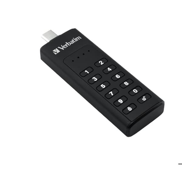 USB-nyckel - VERBATIM - Keypad Secure 49428 - 64 GB - USB 3.0 - 256-bitars AES-kryptering