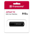 Miniatyrbild 3 av 3: TRANSCEND JETFLASH 700 USB3.1 SVART USB-nyckel 512 GB - Windows, Mac OS, Linux - 100 MB/s - USB 3.1 Gen 1-gränssnitt