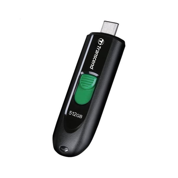 USB-minne - Transcend - TS512GJF790C - USB-C - 512 Go - Svart Svart, Grön