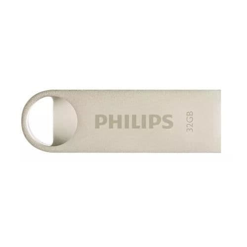 Hårddisk - PHILIPS - USB 2.0 32 GB MOON EDITION - Grå - 38 mm - 4,5 mm - 17 mm