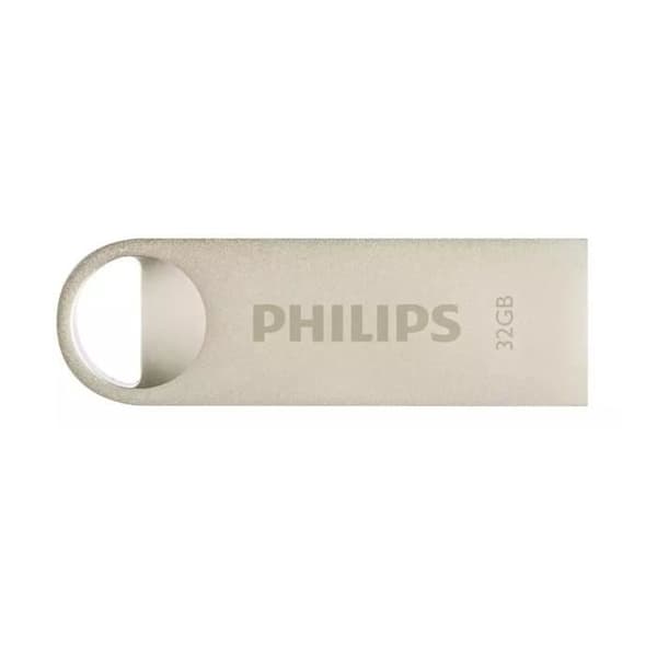Hårddisk - PHILIPS - USB 2.0 32 GB MOON EDITION - Grå - 38 mm - 4,5 mm - 17 mm Grå