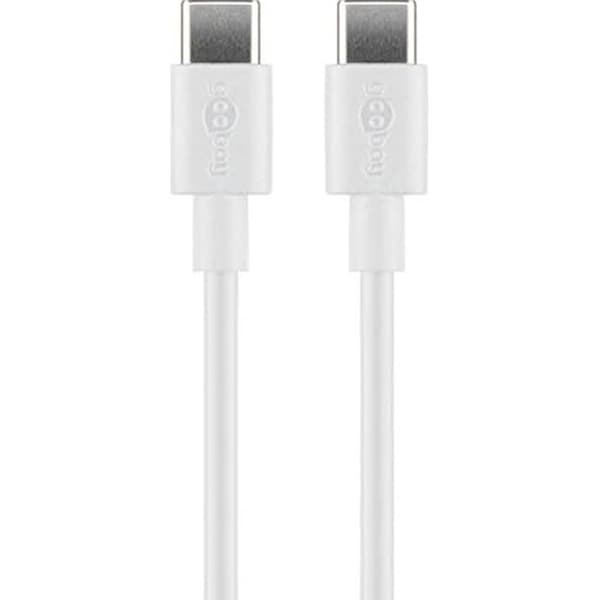 USB-C Laddnings- och Synchroniseringskabel - GOOBAY - 66315 - 0,5 m - Vit - USB 2.0
