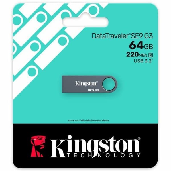 USB-stik Kingston KE-U2X64-1AC 64 GB Sort